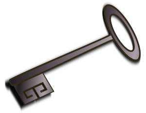 Immagine di una chiave simbolica per "password"